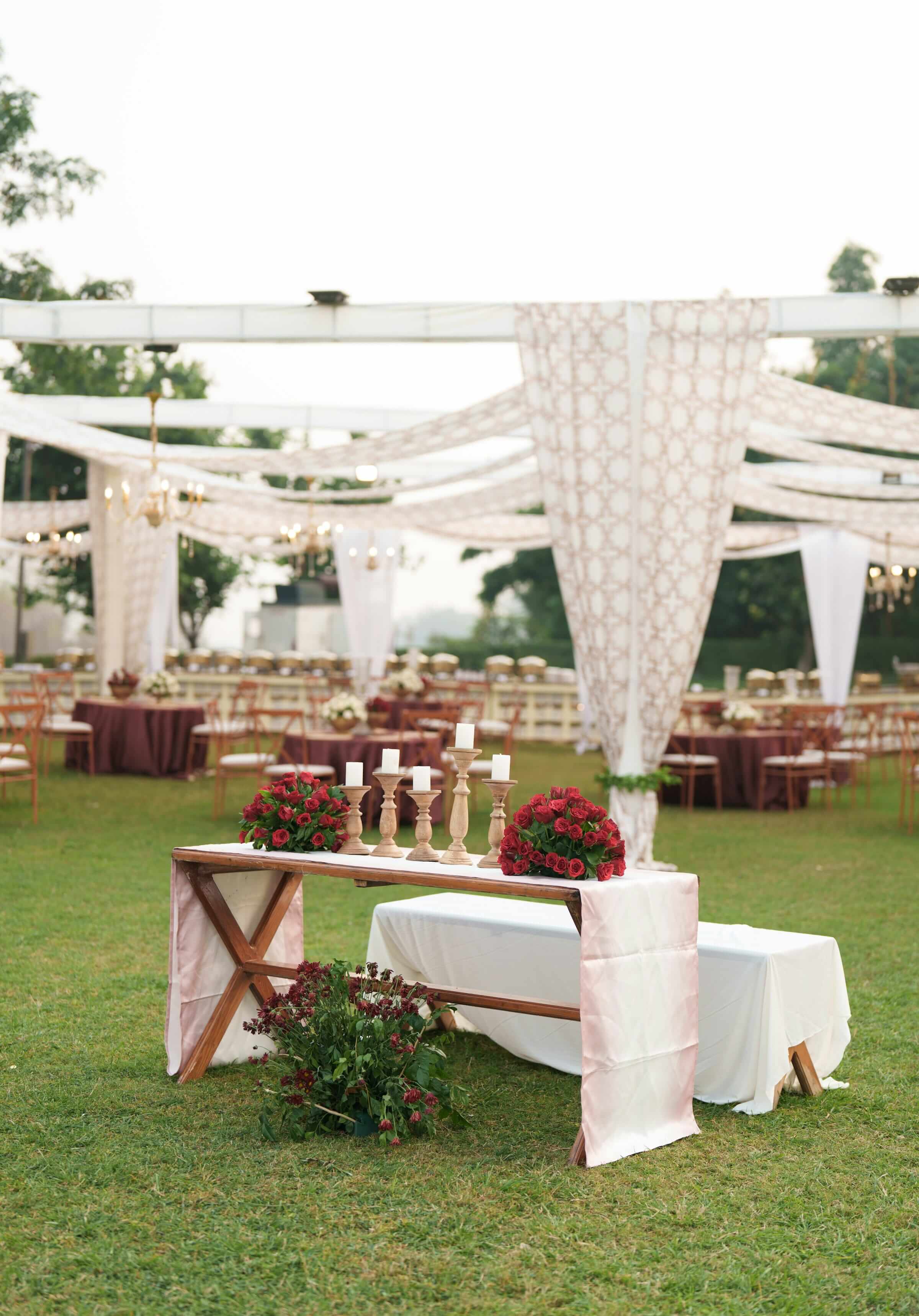 A clean, light-filled reception with one bold focal point